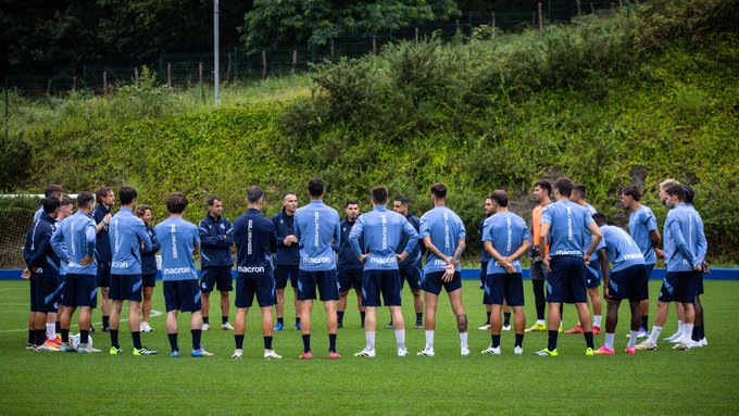 Sergio Francisco, en la sesión de ayer en Zubieta. REAL SOCIEDAD