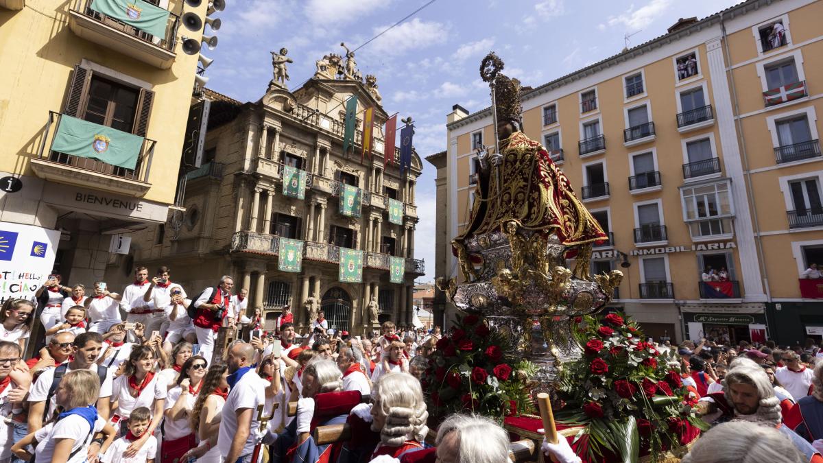 Procesión de San Fermín del año pasado. Foto: Ayuntamiento de Pamplona