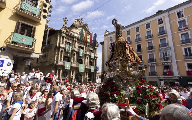 Procesión de San Fermín del año pasado. Foto: Ayuntamiento de Pamplona
