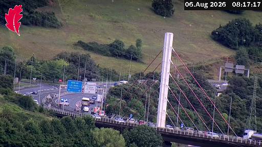 Retenciones a la altura del puente de Muskiz. DIPUTACIÓN FORAL DE BIZKAIA 