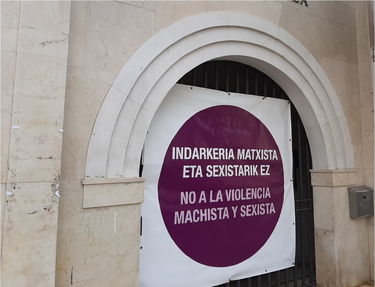 Punto morado contra la violencia machista