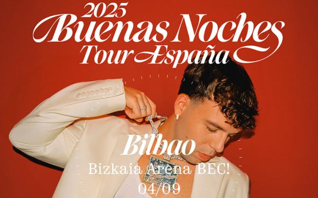 El cantante llevará su nuevo espectáculo al escenario del Bizkaia Arena, ubicado en el BEC de Barakaldo