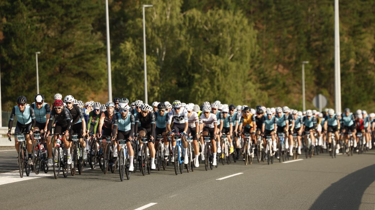 690 ‘penitentes’ tomaron parte en la IX Gran Fondo BIBE Transbizkaia. Foto: Unai Mateo