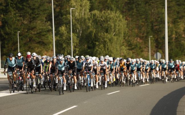690 ‘penitentes’ tomaron parte en la IX Gran Fondo BIBE Transbizkaia. Foto: Unai Mateo