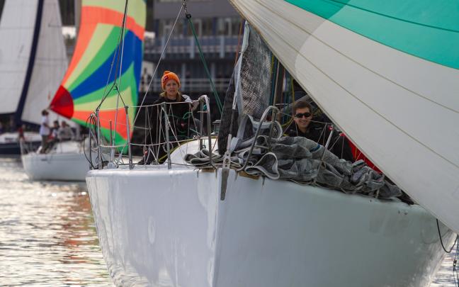Las complicadas condiciones meteorológicas obligaron a suspender la primera jornada del V Trofeo Náutica Digital. Foto: RCMA-RSC