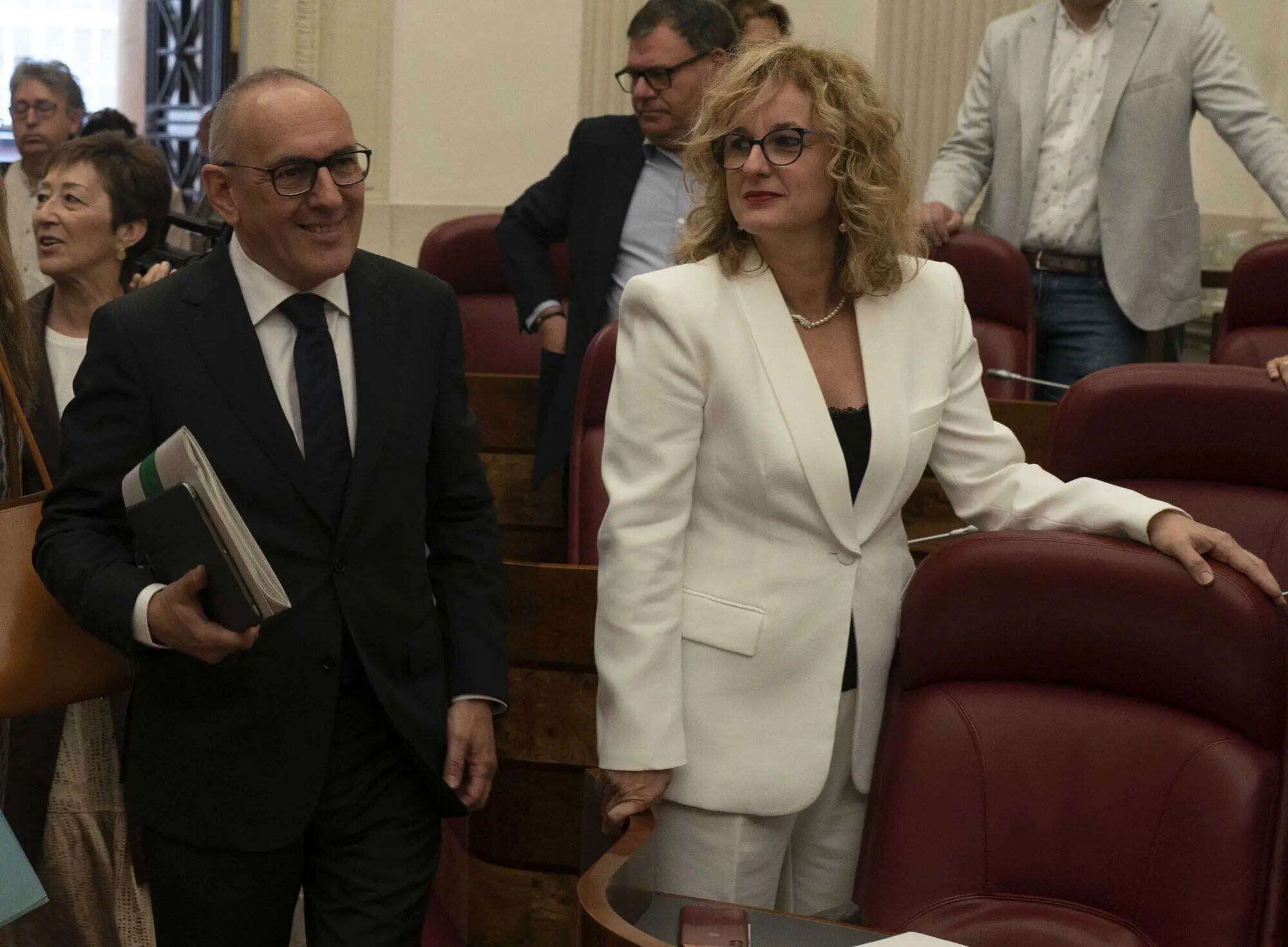 Ramiro González (PNV) y Cristina González (PSE), diputado general y primer teniente de diputado general de Araba.
