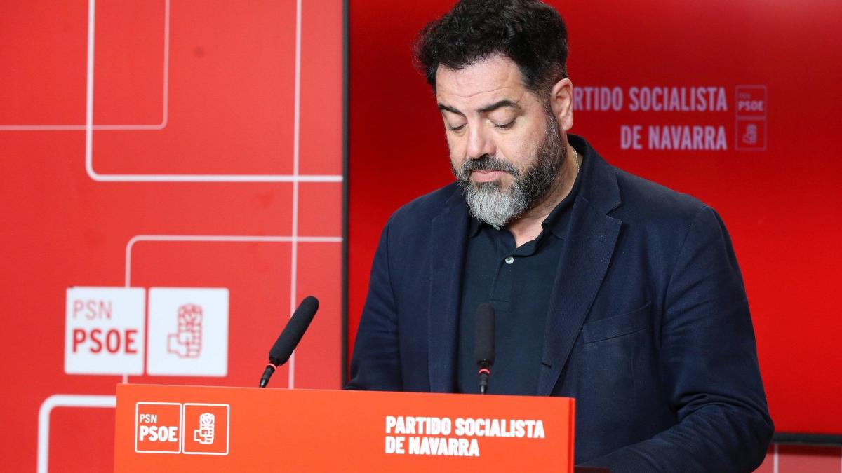 Ramón Alzórriz, en la rueda de prensa de este miércoles. Javier Bergasa