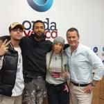 Cretor, Falcon OG y Pau Masacre en los estudios de Onda Vasca