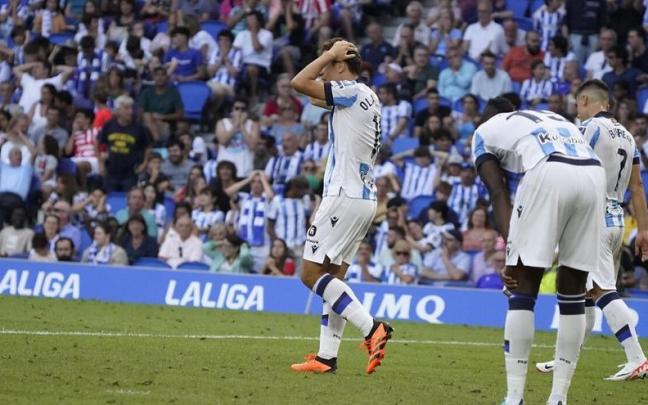 La Real espera derrotar hoy al Girona. RUBEN PLAZA