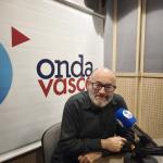 José Luis Rebordinos en los estudios de Onda Vasca