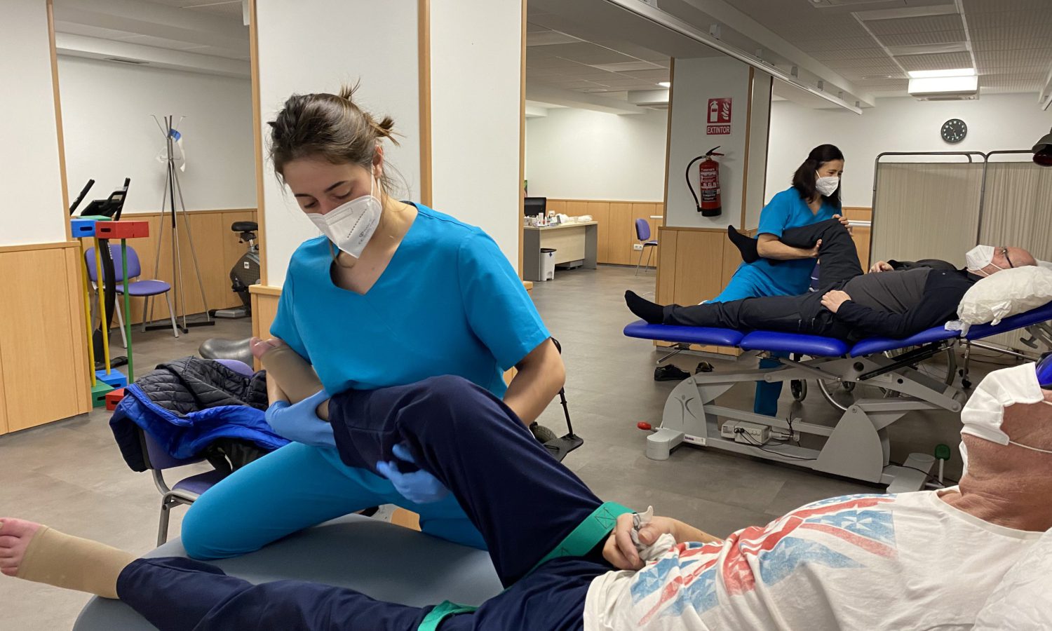 Servicio de rehabilitación, en la sede de Ademgi en Donostia