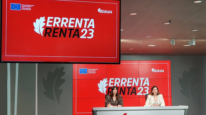 Imagen de archivo de la presentación de la campaña de la Renta en Bizkaia