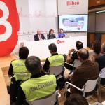 Representantes institucionales presentando el dispositivo de seguridad para este jueves. DEPARTAMENTO DE SEGURIDAD