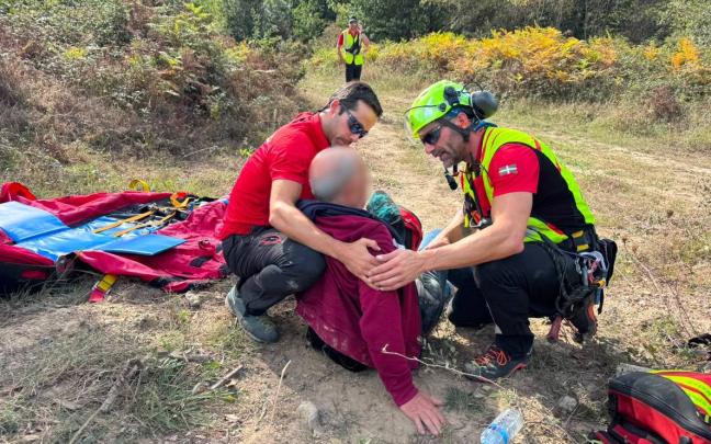 Rescate del hombre desaparecido en Bedia. DEPARTAMENTO DE SEGURIDAD