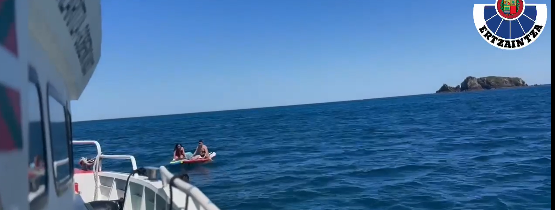 Rescate en Gorliz por parte de la ERTZAINTZA