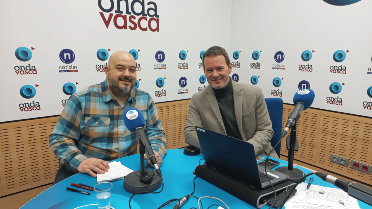 Richar Vaquero con Txema Gutiérrez en ONDA VASCA