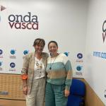 La psicóloga y psicoterapeuta Ana Tere García con Ewa Murillo en Onda Vasca