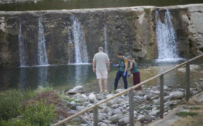 Presa de Roncal donde han fallecido una madre y sus dos hijos menores. Iñaki Porto