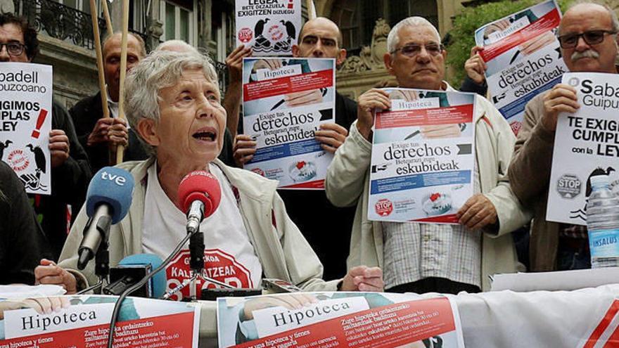 Rosa García, integrante de la plataforma Stop Desahucios. Archivo