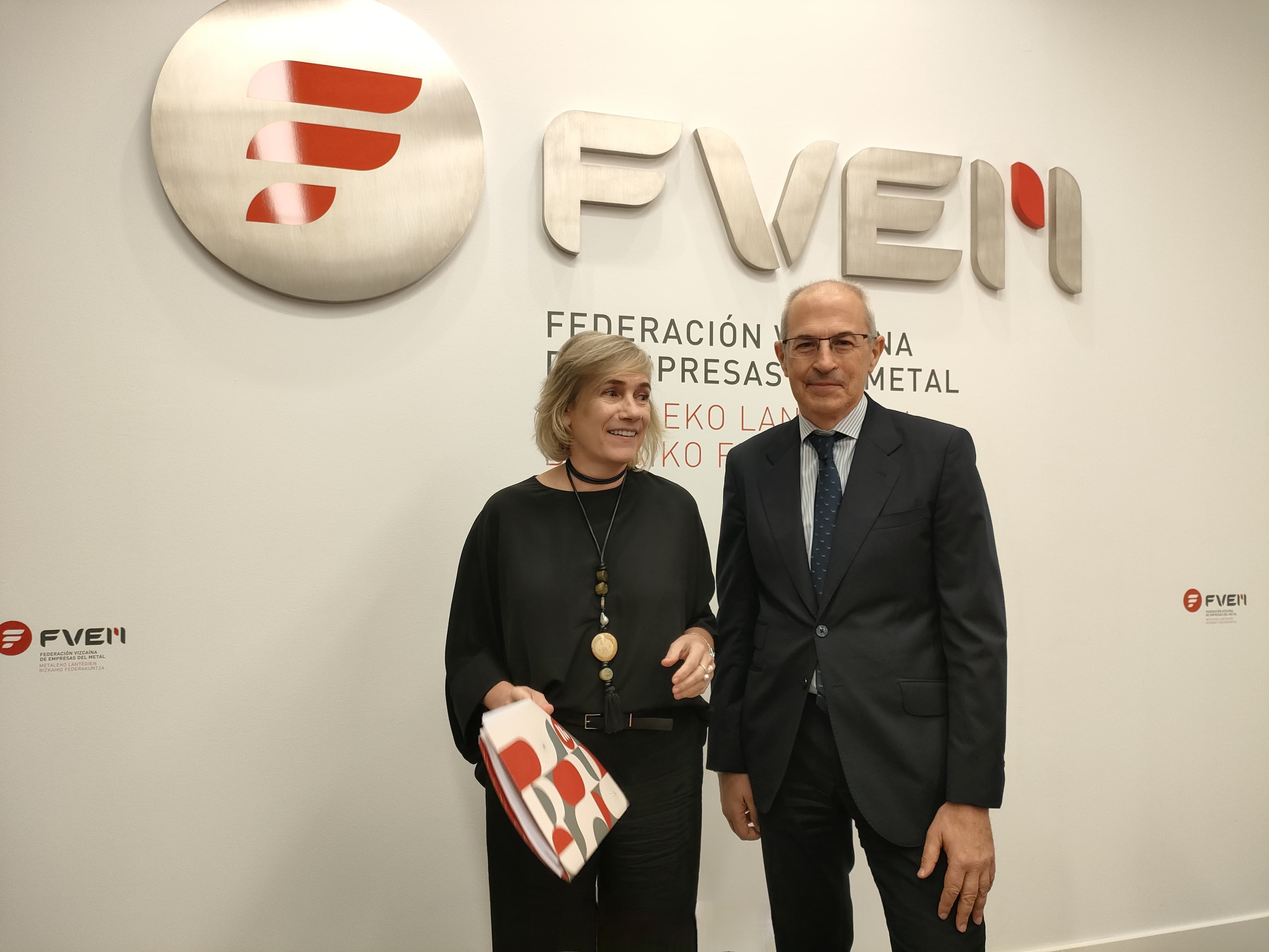 Representantes de la Federación Vizcaína de Empresas de Metal. ONDA VASCA
