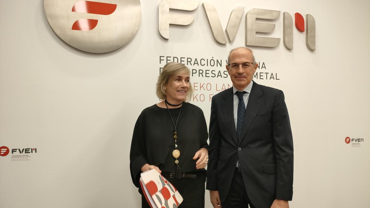 Representantes de la Federación Vizcaína de Empresas de Metal. ONDA VASCA