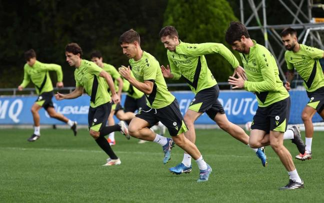 La Real afrontará mañana su primer amistoso. REAL SOCIEDAD