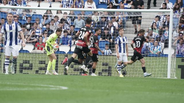 Un lance del Real Sociedad-Mallorca de la pasada temporada. RUBEN PLAZA