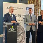 De izq. a dcha: José Francisco Salado (Pdte. de la Dip. de Málaga, Antonio José Martin (Concejal de turismo de Rincón de la Victoria) y Leonor García-Agua (Dra. de Sabor a Málaga)