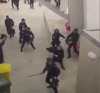 Altercados en el Sadar el pasado febrero. Cedida. 