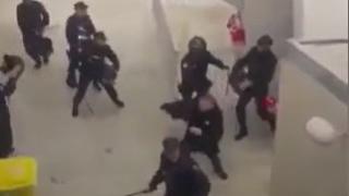 Altercados en el Sadar el pasado febrero. Cedida. 