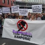 Imagen de archivo de una manifestación anterior de los vecinos de Zorroza |J.M. Martínez, Deia