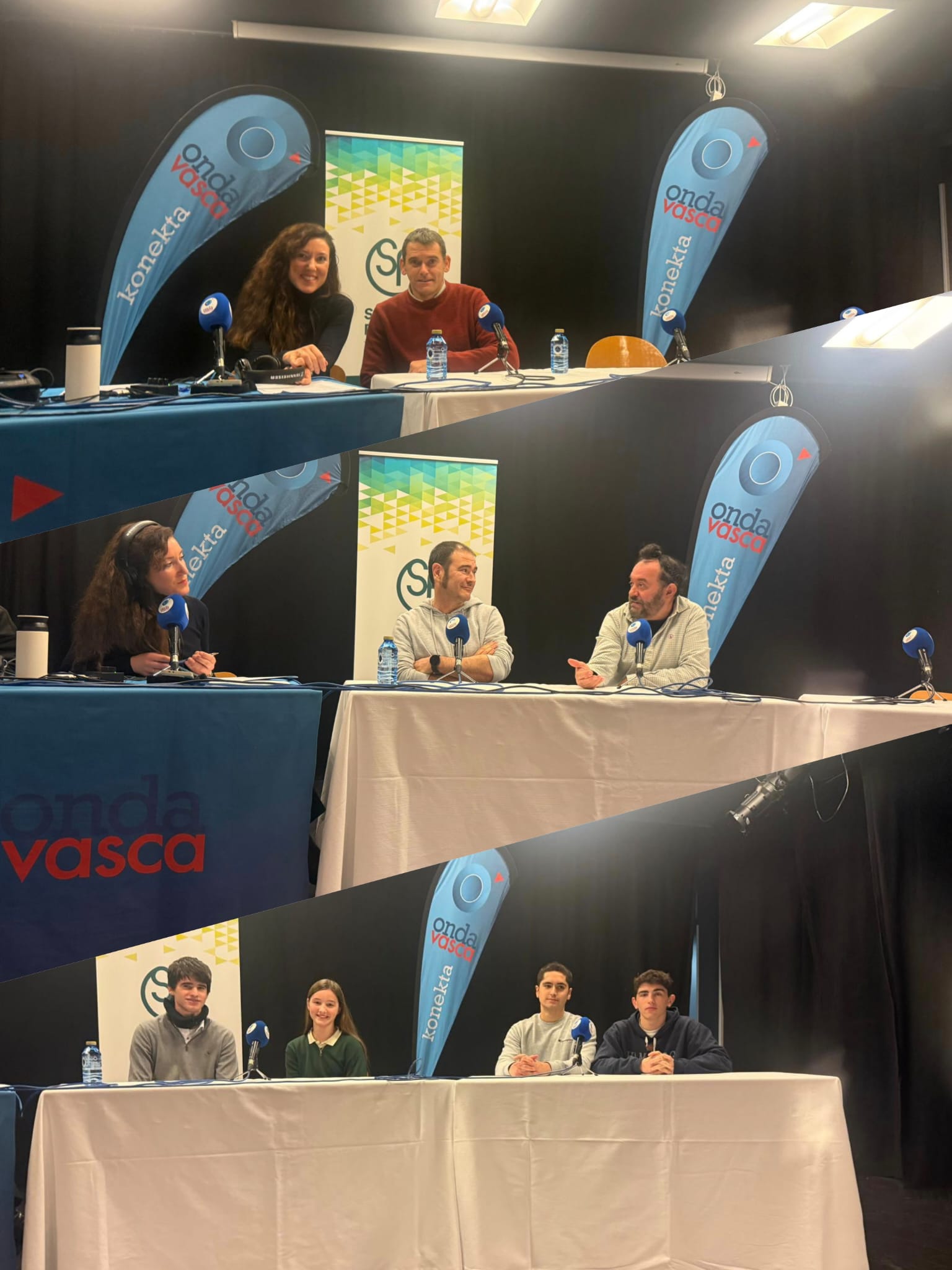 Profesorado y alumnado del colegio Saint Patrick's English School y el Deutsche Schule San Sebastián.