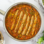 Salchichas con pimientos