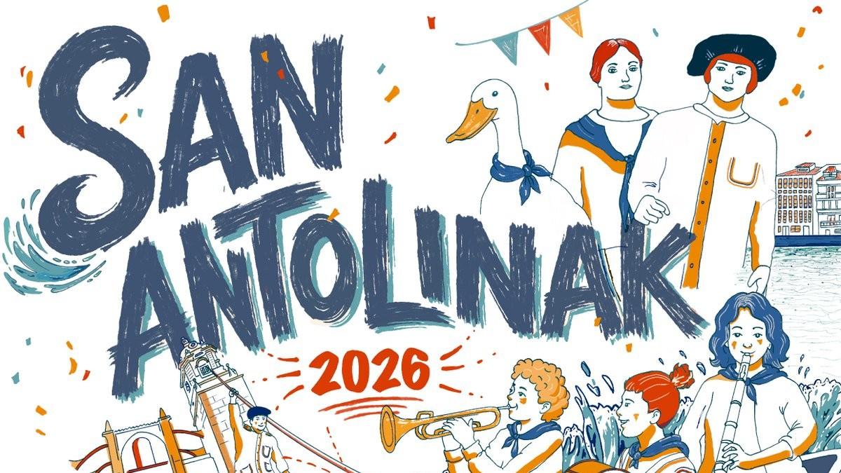 Cartel de las fiestas de San Antolín. / Ayuntamiento de Lekeitio