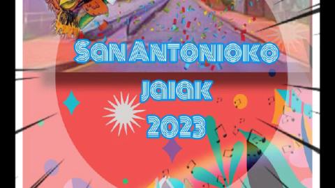 Cartel de las fiestas de San Antonio en Etxebarri 