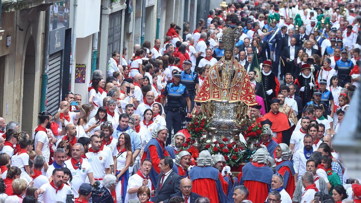 Procesión de San Fermín el 7 de julio. Oskar Montero