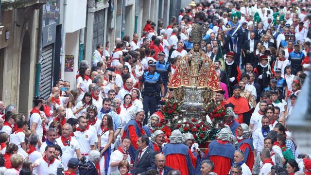 Procesión de San Fermín el 7 de julio. Oskar Montero