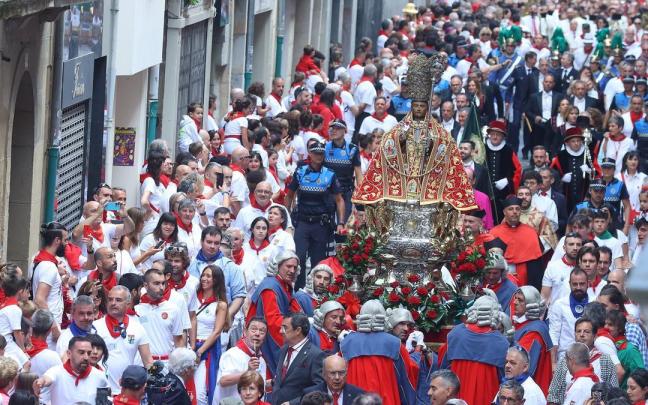 Procesión de San Fermín el 7 de julio. Oskar Montero