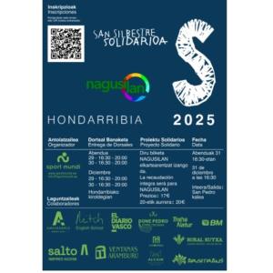 Cartel San Silvestre Hondarribia 2025. Sport Mundi.