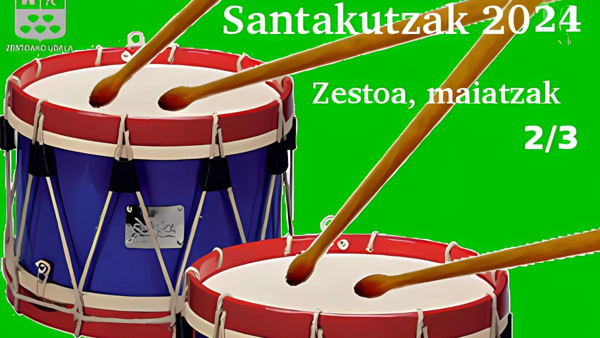 Cartel de este año de Santakutz Jaiak de Zestoa