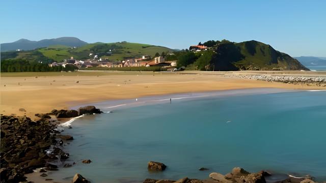 La playa de Santiago de Zumaia, en una imagen de archivo