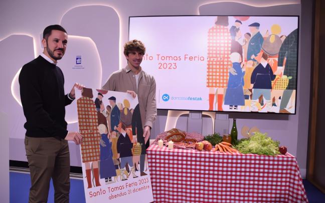 Presentación esta mañana de la feria de Santo Tomás en Donostia