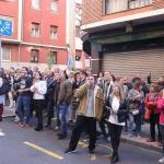 Imagen de una manifestación anterior contra un "narcopiso" en Santurtzi