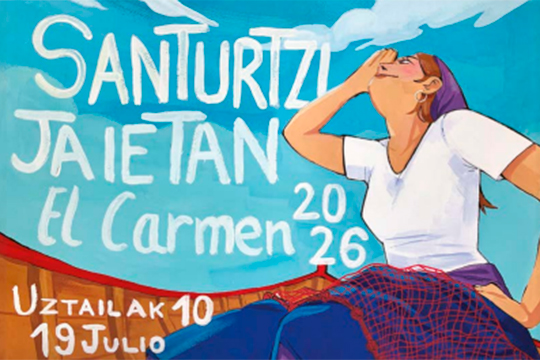 Cartel de las Fiestas del Carmen 2026. / Ayuntamiento de Santurtzi