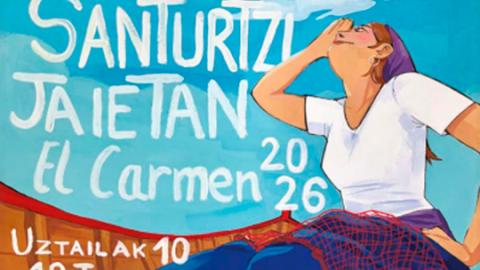 Cartel de las Fiestas del Carmen 2026. / Ayuntamiento de Santurtzi