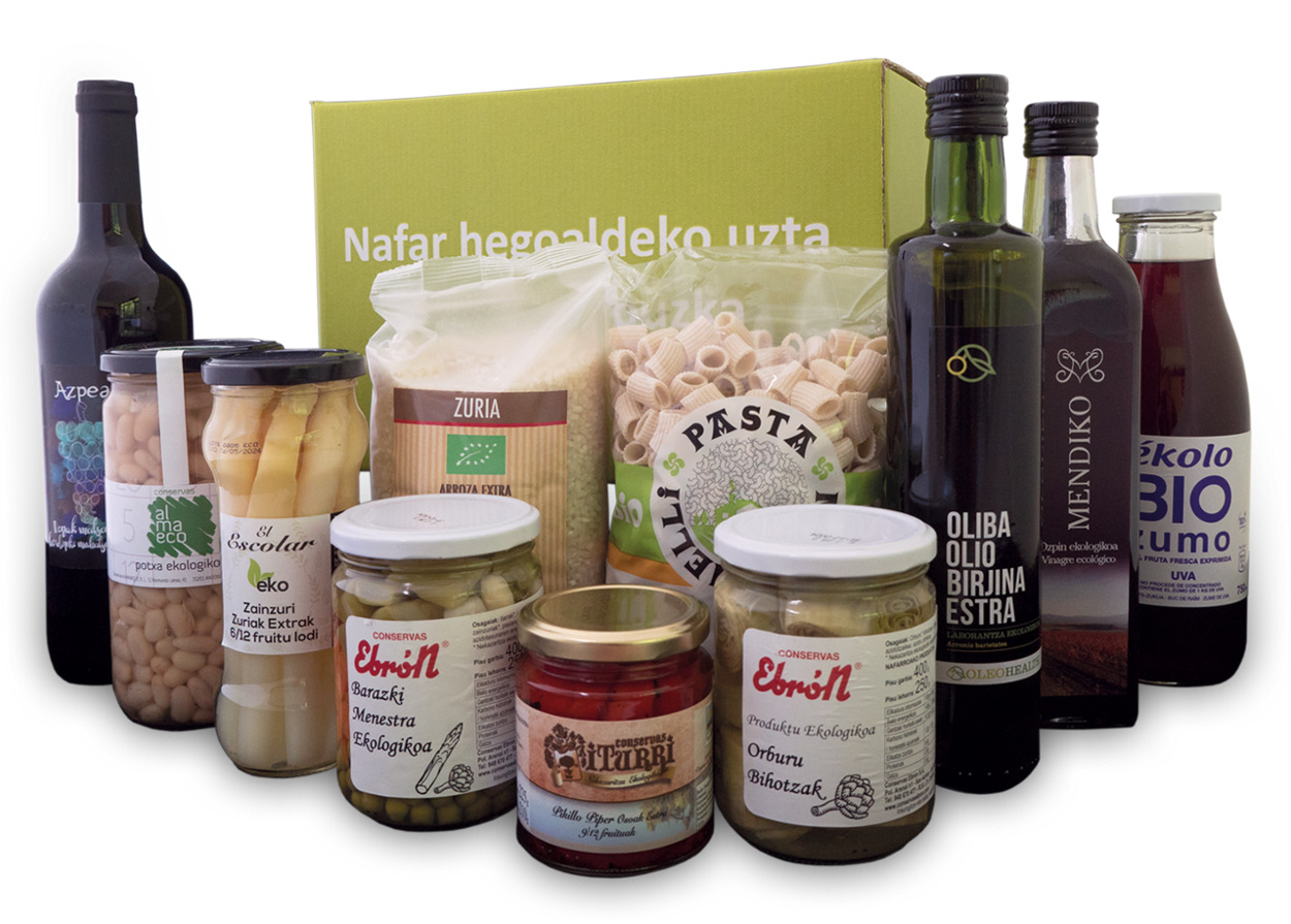 Cesta Errigora campaña Euskarari Puzka