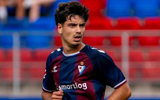 Jon Guruzeta durante un partido de la presente temporada de la SD Eibar. Foto: SD EIBAR