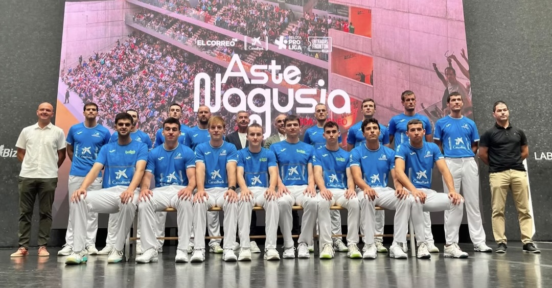 Los pelotaris del Torneo Aste Nagusia. PELOTA PRO LIGA