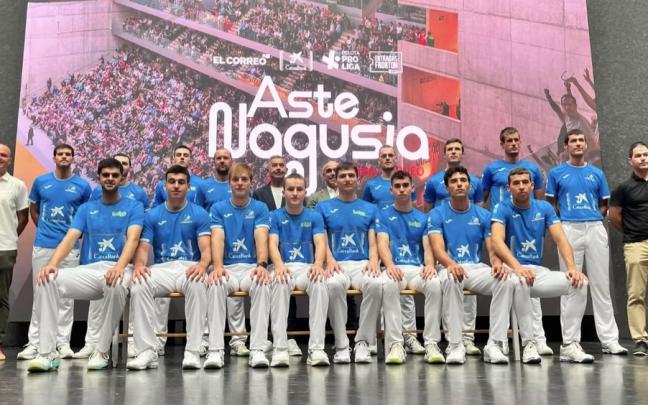 Los pelotaris del Torneo Aste Nagusia. PELOTA PRO LIGA
