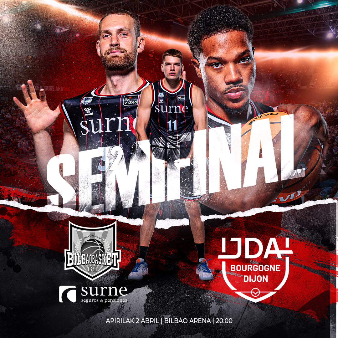 Cartel anunciador de este partido semifinal